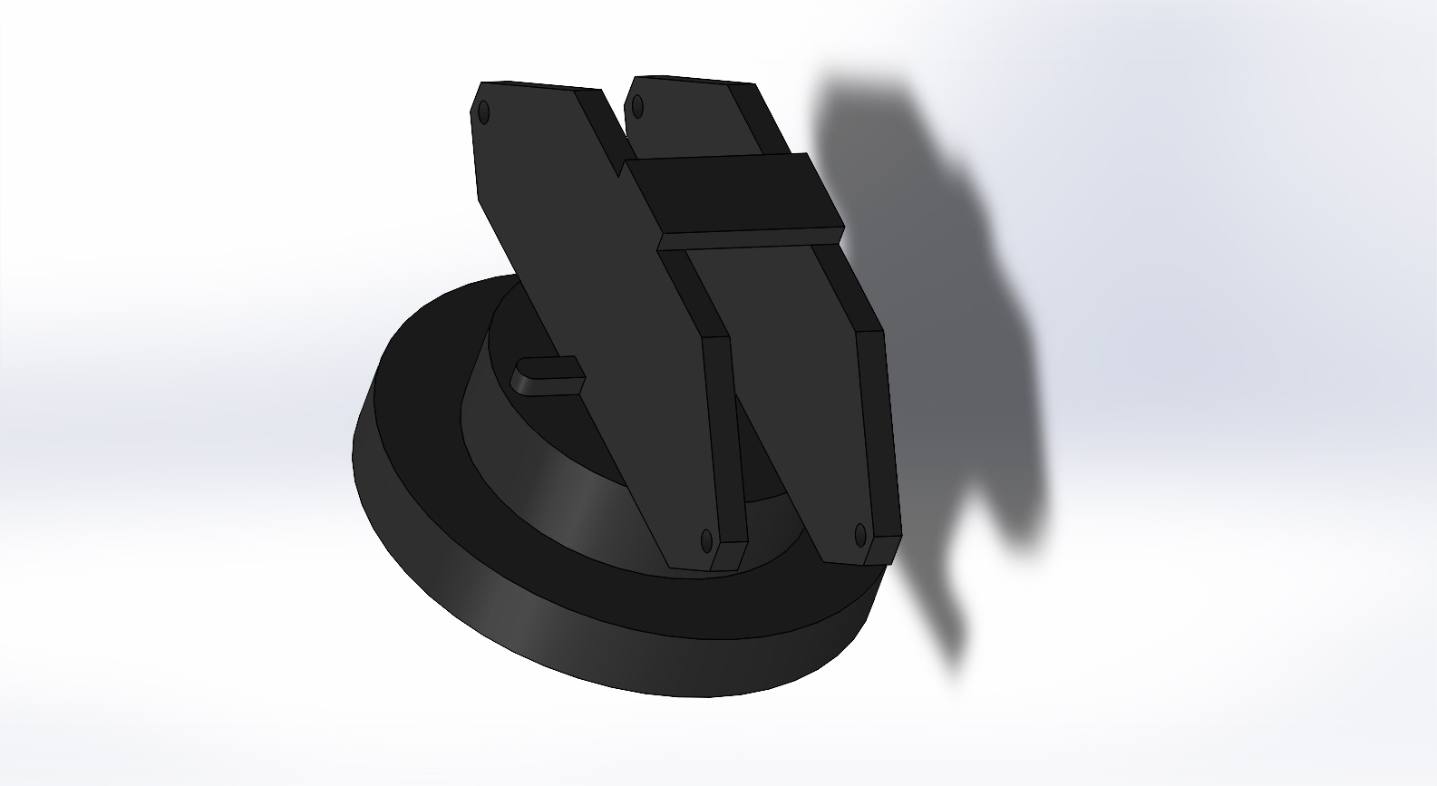简易机械臂3D数模图纸 Solidworks设计